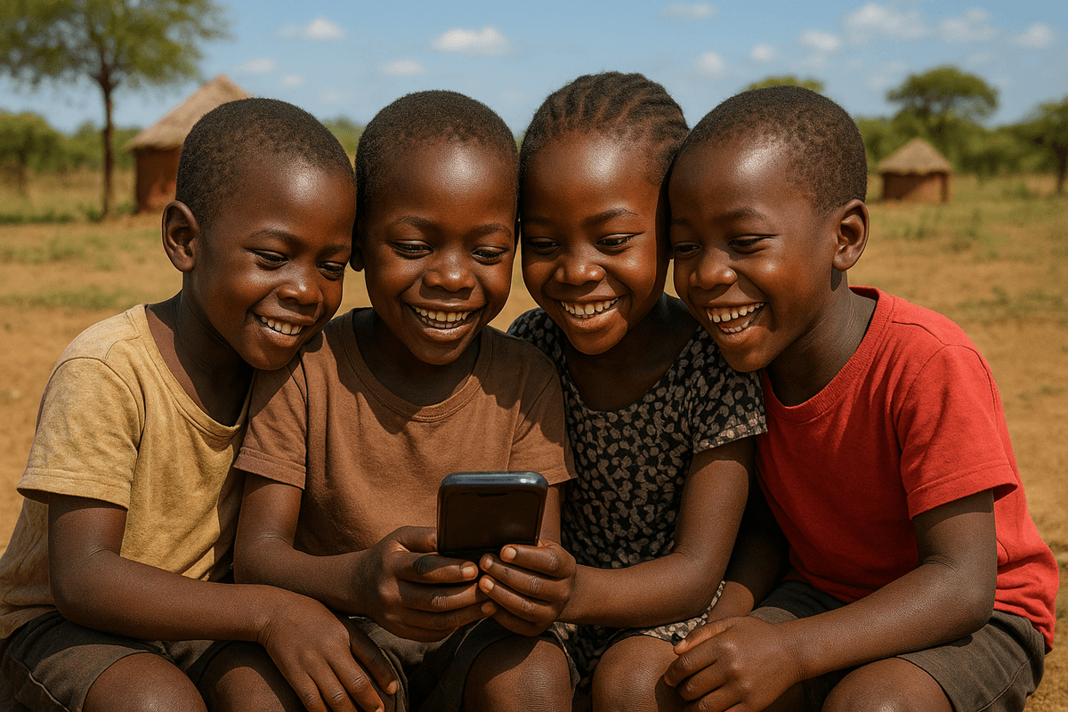 Students engaged in tech learning