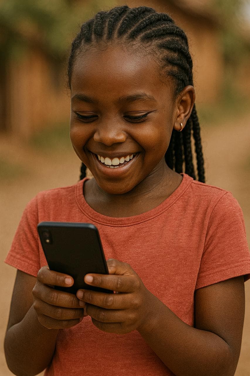 Children excited about coding